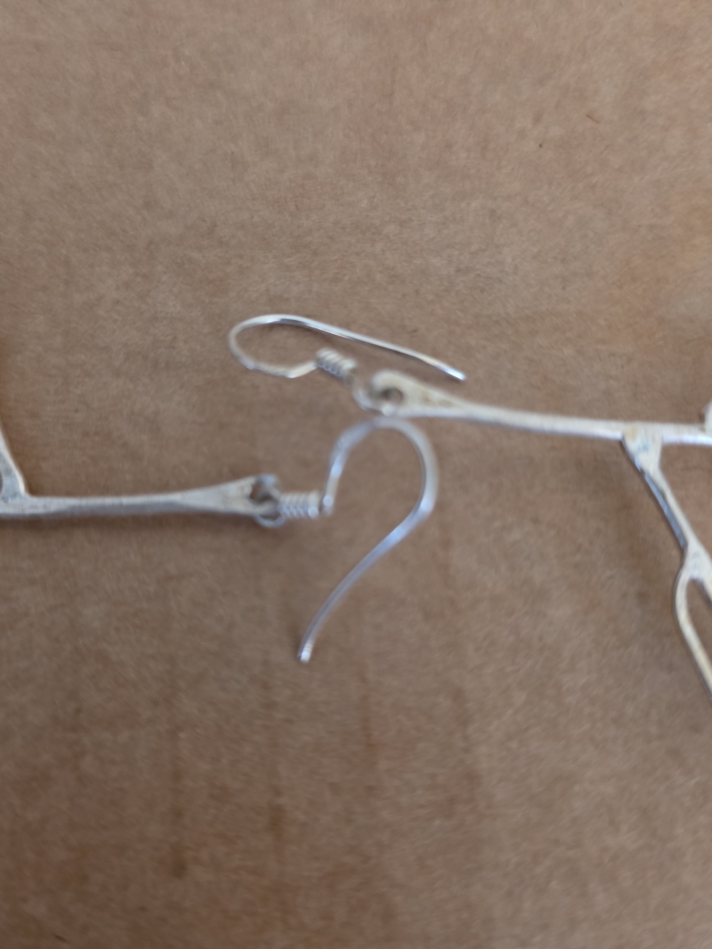 Silver Branch Dangle Earrings - Women Jewelry - Picture 4 of 4